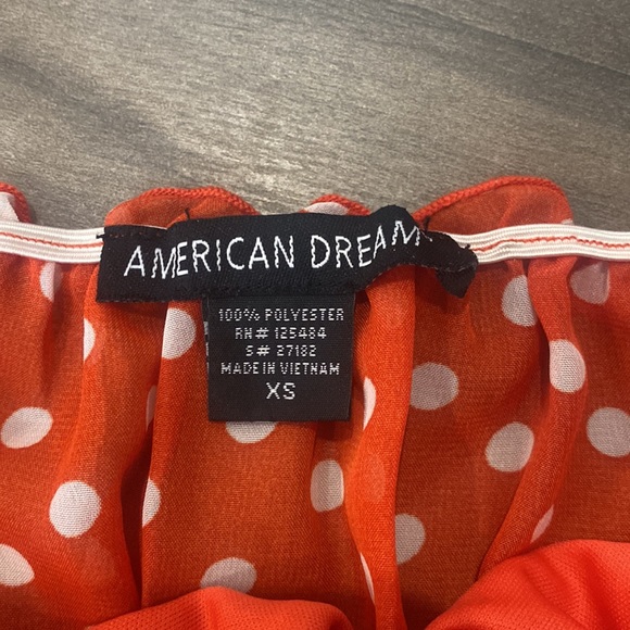 Orange Polka Dot Crop Top - Picture 2 of 2